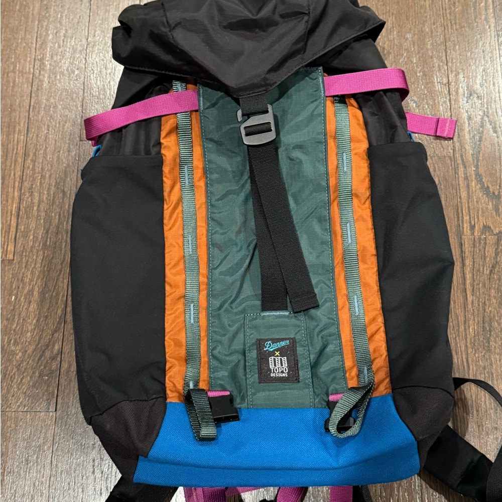 Topo Designs x Danner Men's Black and Orange Backpack